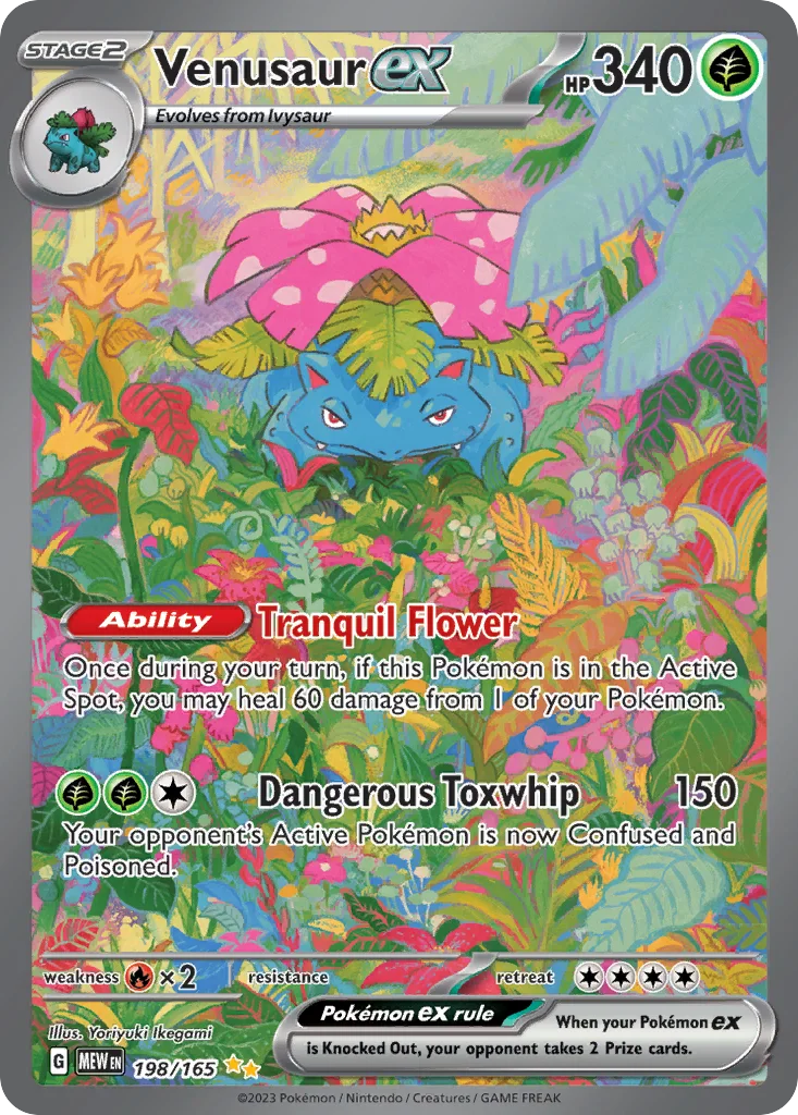 Venusaur ex 198/165 Special Illustration Rare from 151