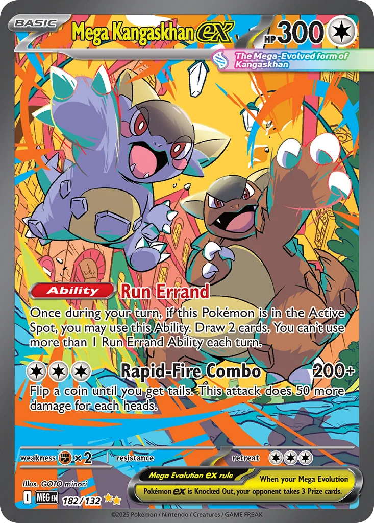 Mega Kangaskhan ex 182/132 Special Illustration Rare from Mega Evolution