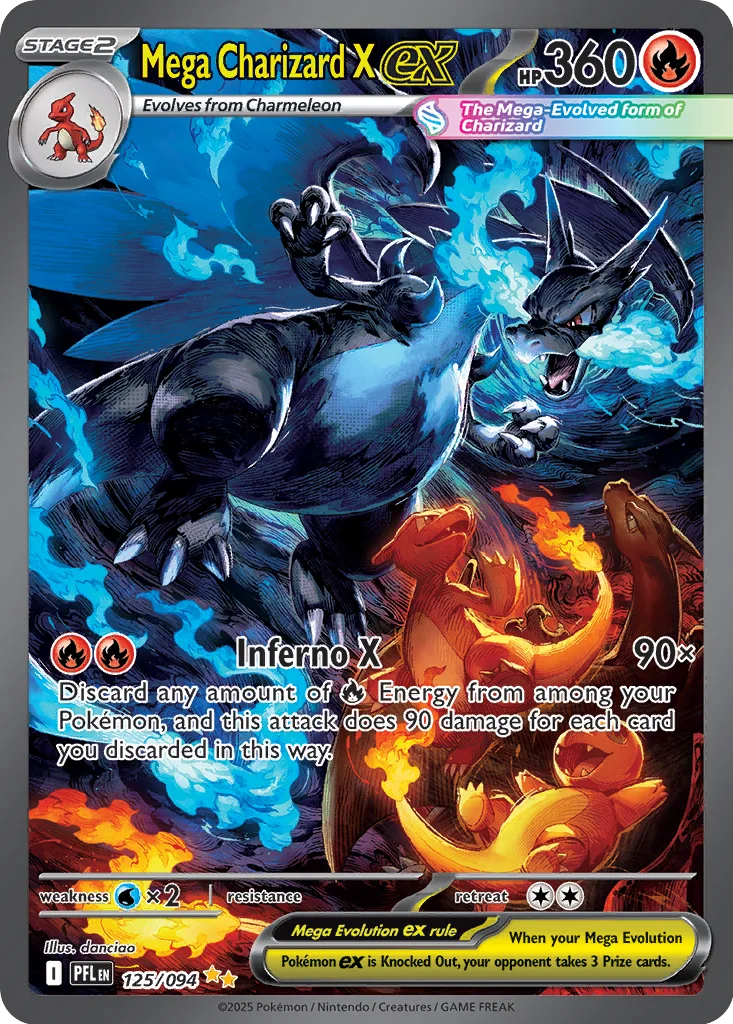 Mega Charizard X ex 125/094 Special Illustration Rare from Phantasmal Flames