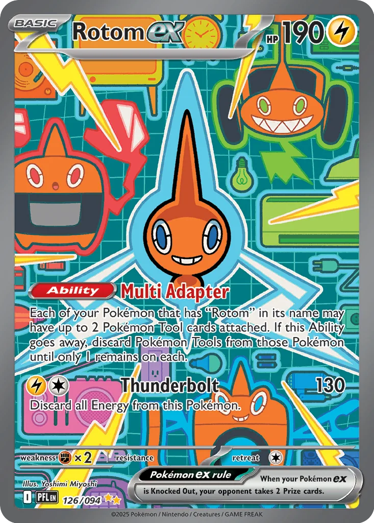 Rotom ex 126/094 Special Illustration Rare from Phantasmal Flames