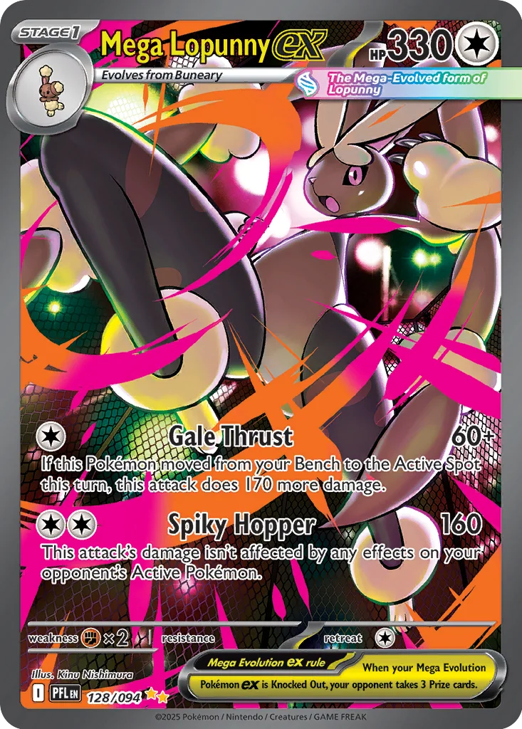 Mega Lopunny ex 128/094 Special Illustration Rare from Phantasmal Flames
