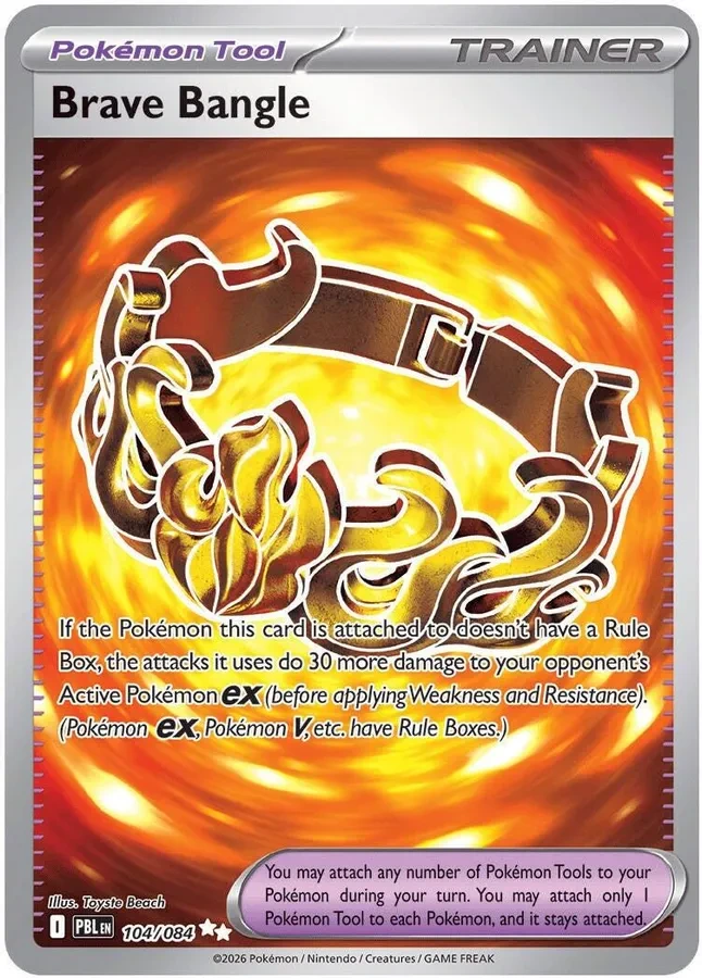 Pitch Black Card List 104/084 Brave Bangle Ultra Rare Pokemon Card