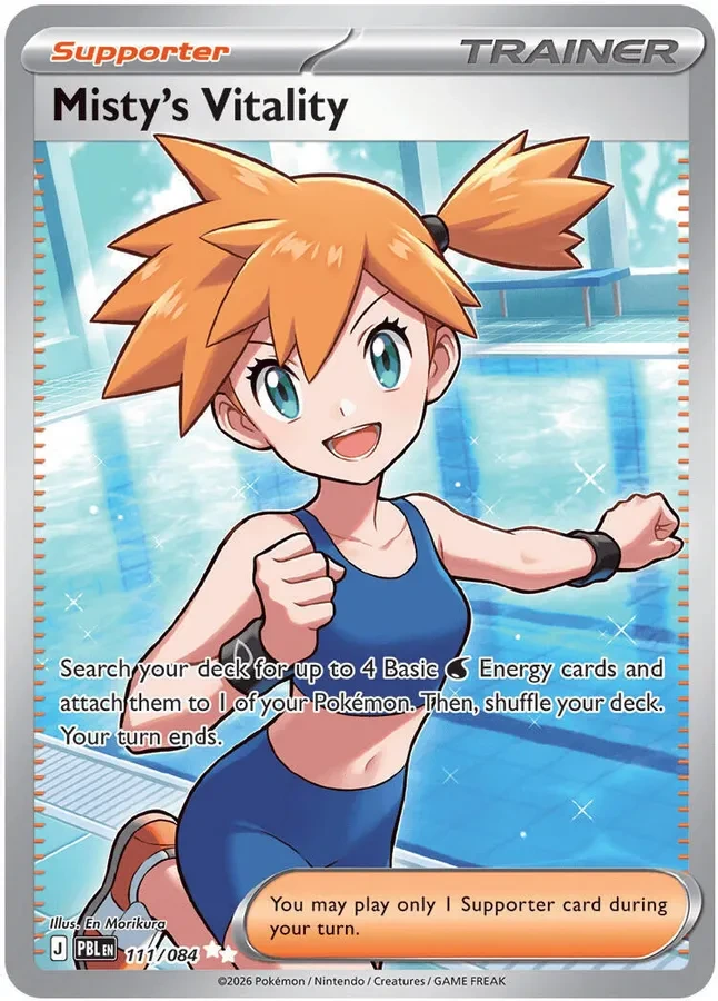 111/084 Misty's Vitality Ultra Rare Pokemon Card