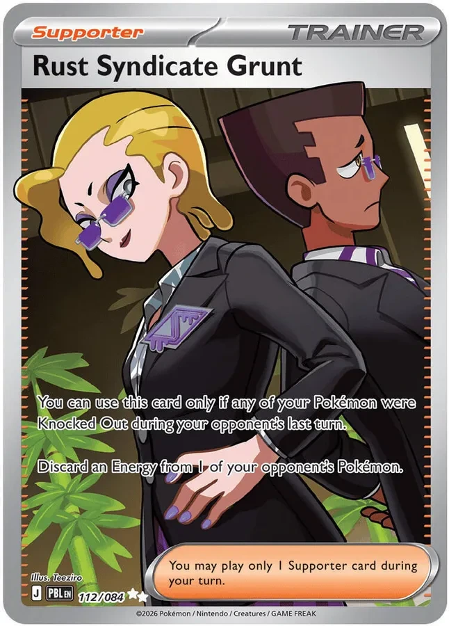 112/084 Rust Syndicate Grunt Ultra Rare Pokemon Card