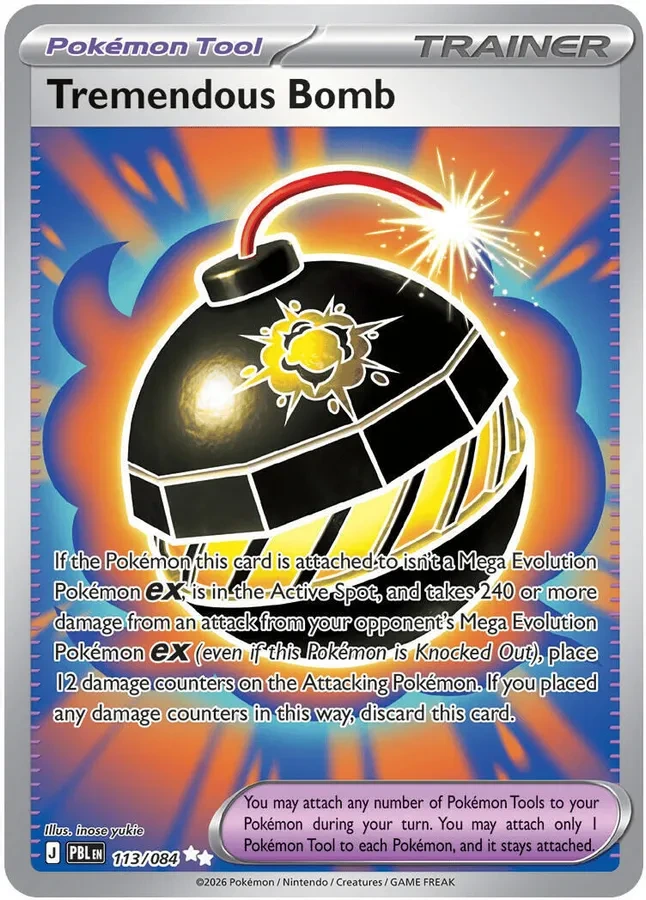 113/084 Tremendous Bomb Ultra Rare Pokemon Card