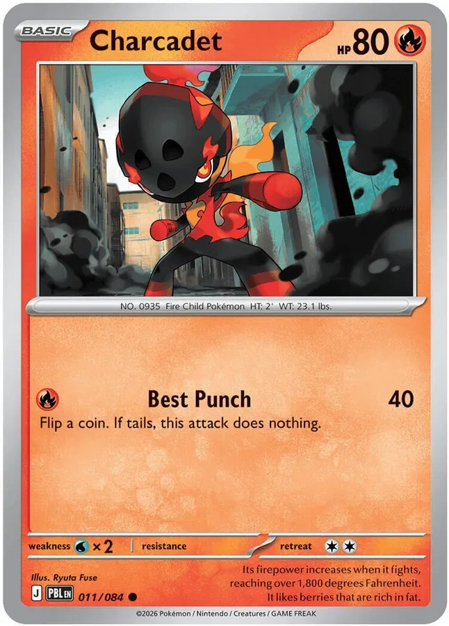 011/084 Charcadet Common Pokemon Card