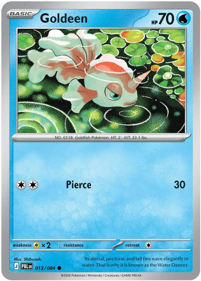 013/084 Goldeen Common Pokemon Card
