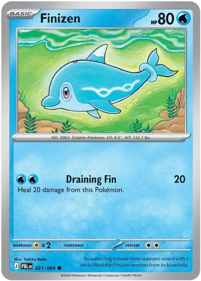 021/084 Finizen Common Pokemon Card