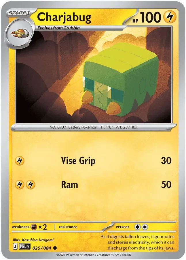 025/084 Charjabug Common Pokemon Card