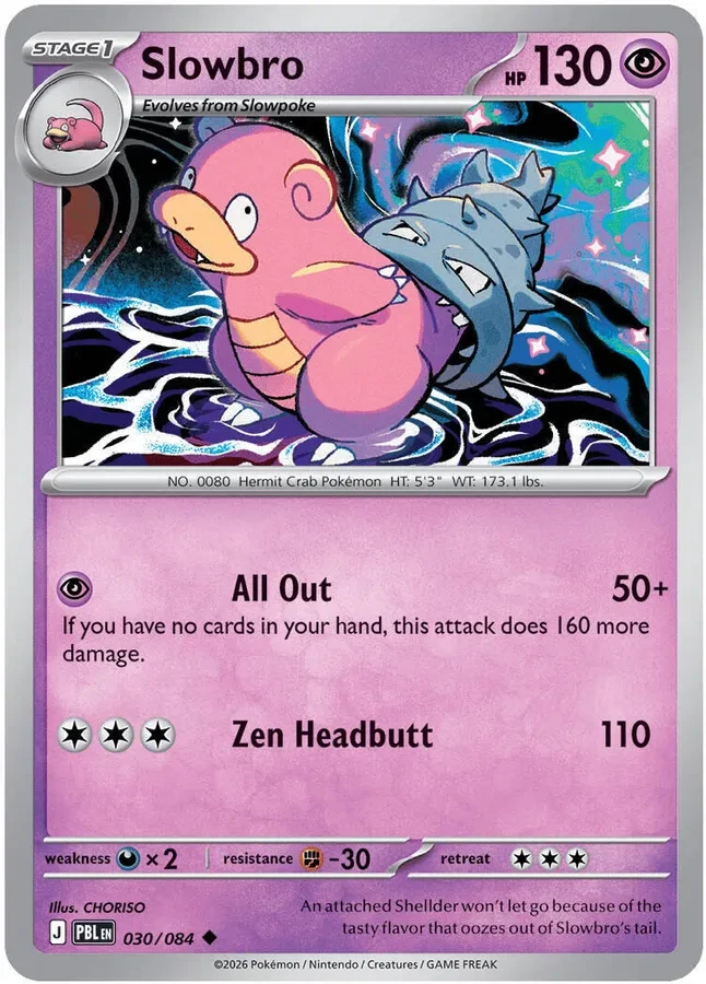 Pitch Black Card List 030/084 Slowbro Uncommon Pokemon Card