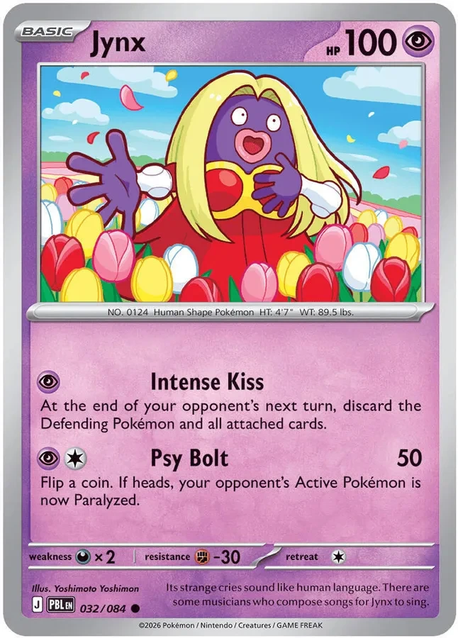 Pitch Black Card List 032/084 Jynx Common Pokemon Card