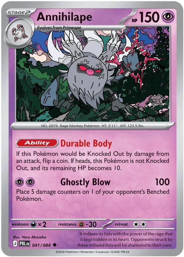 041/084 Annihilape Uncommon Pokemon Card
