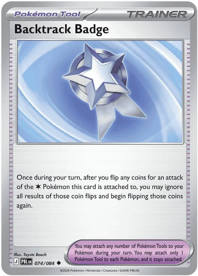 Pitch Black Card List 074/084 Backtrack Badge Uncommon Pokemon Card