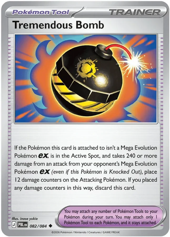 082/084 Tremendous Bomb Uncommon Pokemon Card