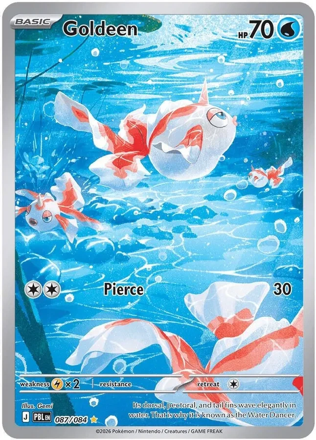 Pitch Black Card List 087/084 Goldeen Illustration Rare Pokemon Card