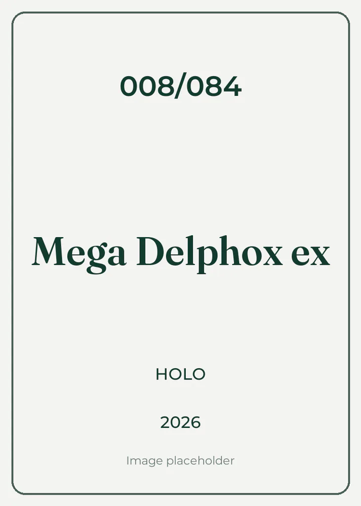 008/084 Mega Delphox ex Double Rare Pokemon Card