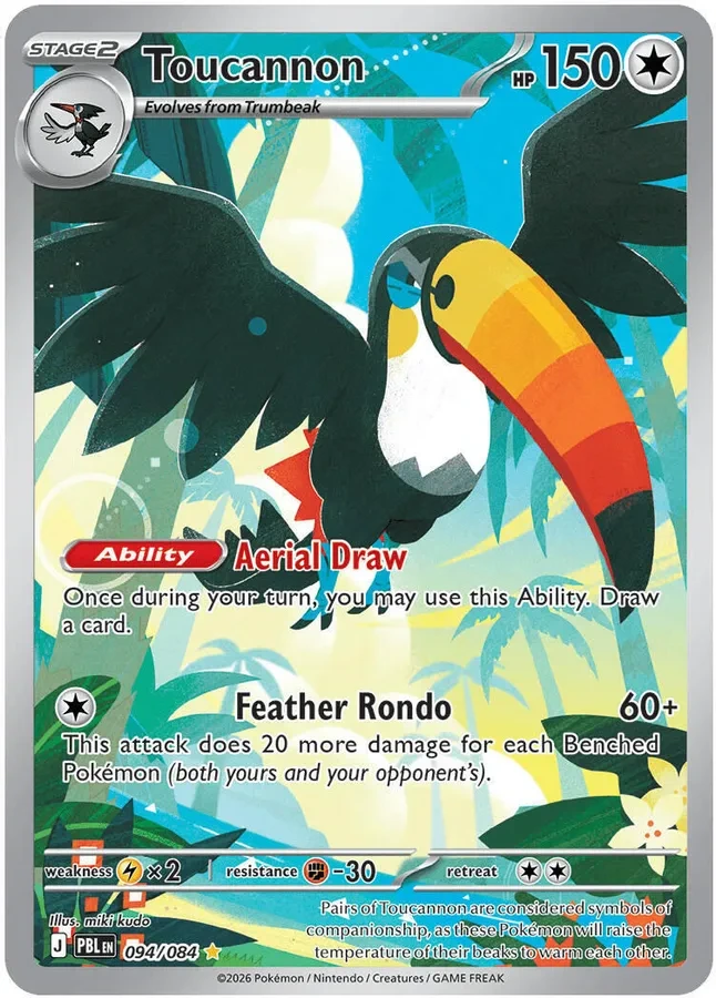 094/084 Toucannon Illustration Rare Pokemon Card