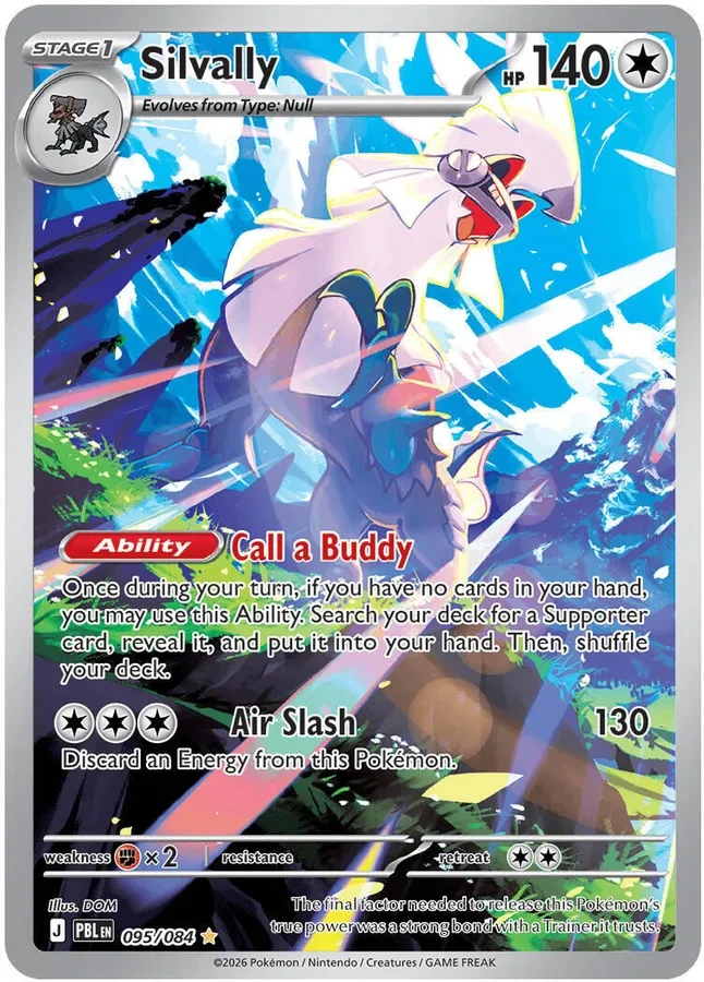095/084 Silvally Illustration Rare Pokemon Card