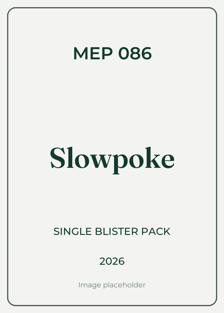 MEP 086 Slowpoke Single Blister Pack Pokemon Card