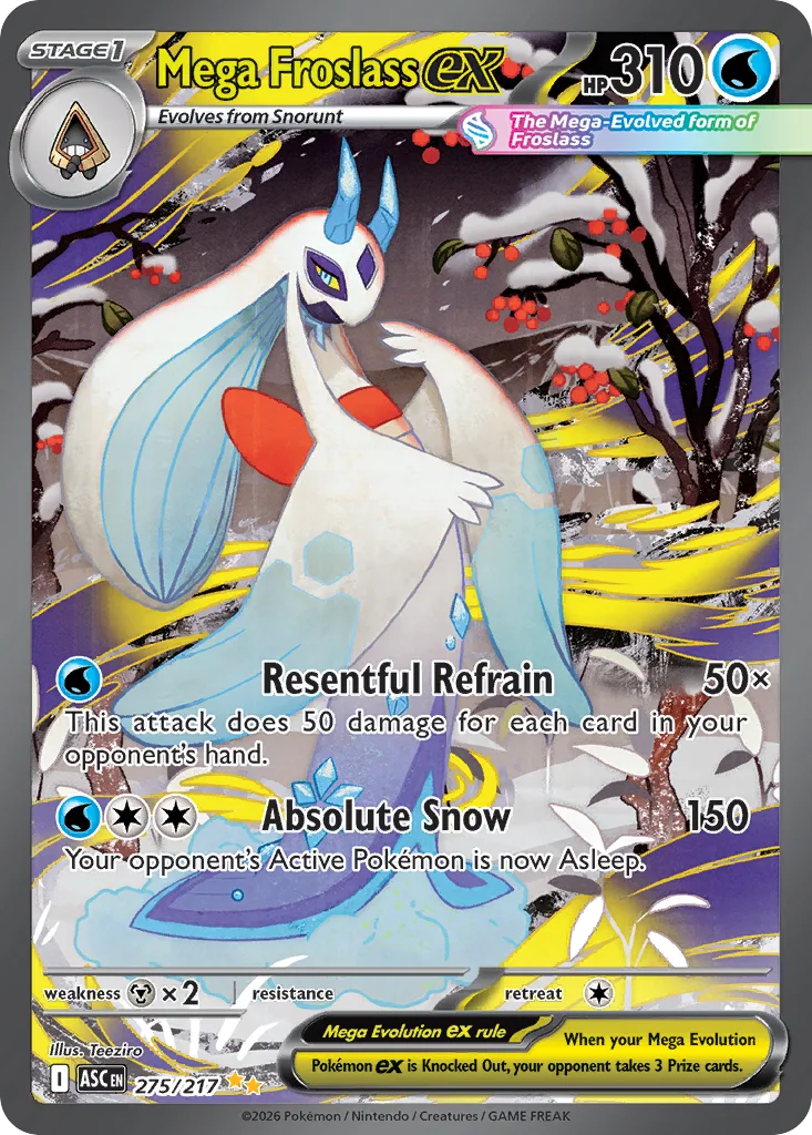 Mega Froslass ex 275/217 Special Illustration Rare from Ascended Heroes