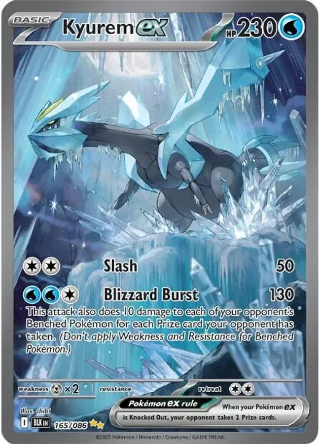 Kyurem ex 165/086 Special Illustration Rare from Black Bolt