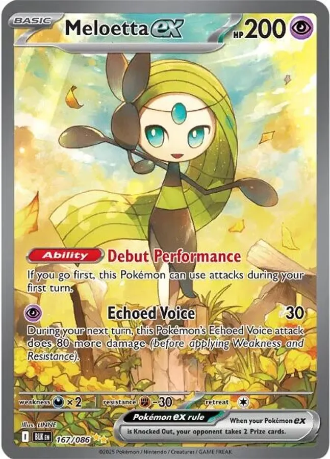 Meloetta ex 167/086 Special Illustration Rare from Black Bolt