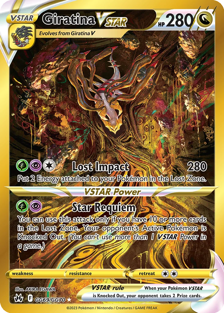 Giratina VSTAR GG69 Galarian Gallery Secret Rare from Crown Zenith