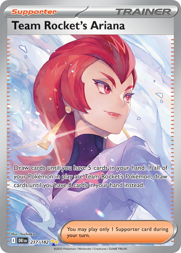 Team Rocket's Ariana 237/182 Special Illustration Rare from Destined Rivals