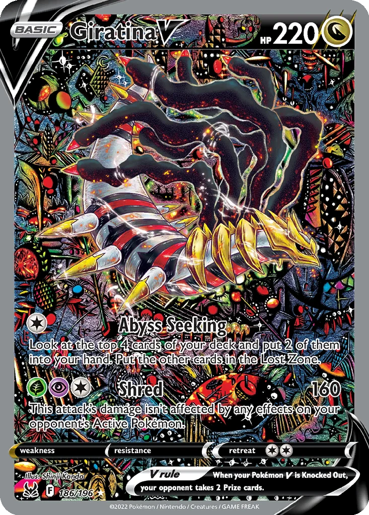 Giratina V 186/196 Alternate Art from Lost Origin