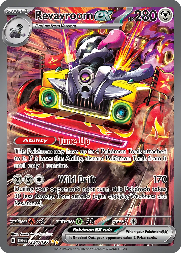 Revavroom ex 224/197 Special Illustration Rare from Obsidian Flames