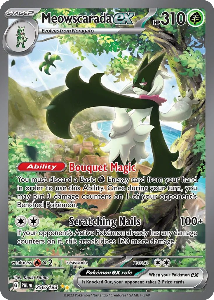 Meowscarada ex 256/193 Special Illustration Rare from Paldea Evolved