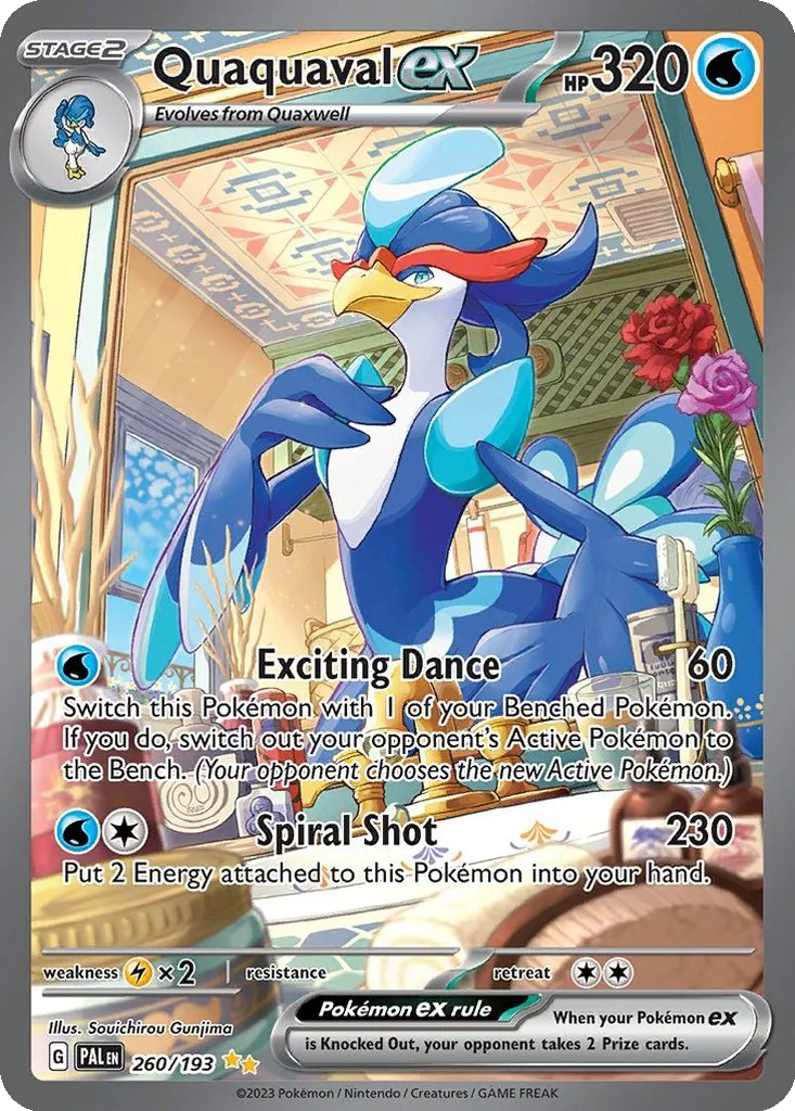 Quaquaval ex 260/193 Special Illustration Rare from Paldea Evolved