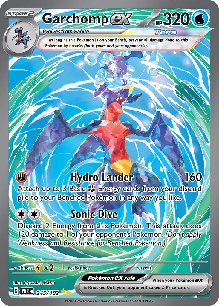 Garchomp ex 245/182 Special Illustration Rare from Paradox Rift