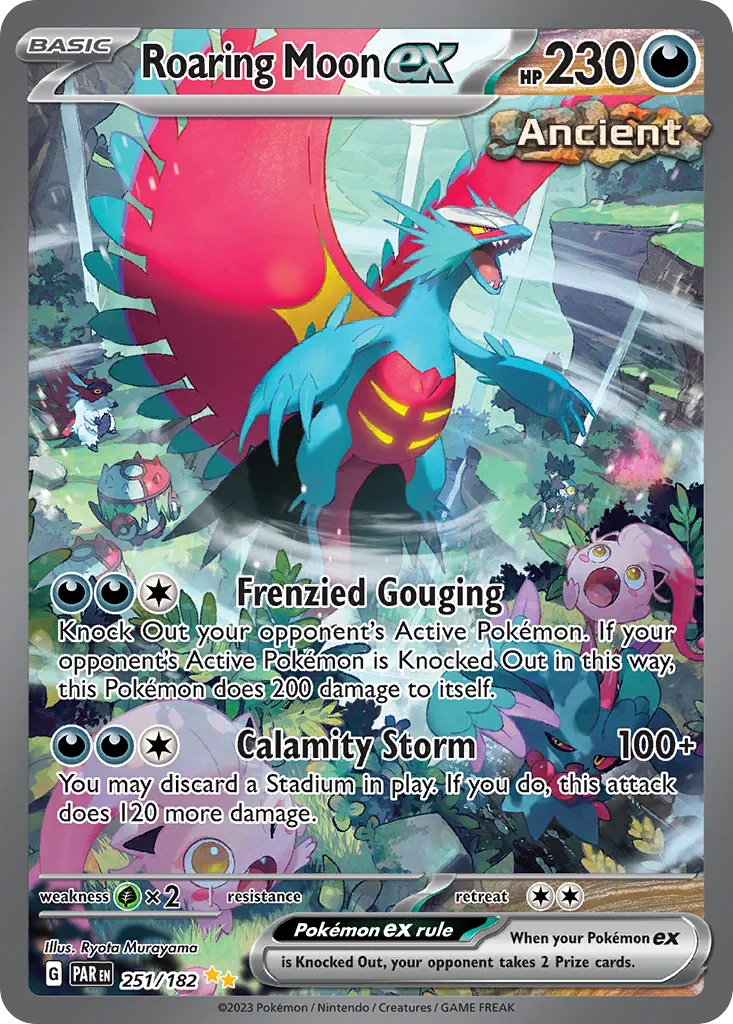 Roaring Moon ex 251/182 Special Illustration Rare from Paradox Rift