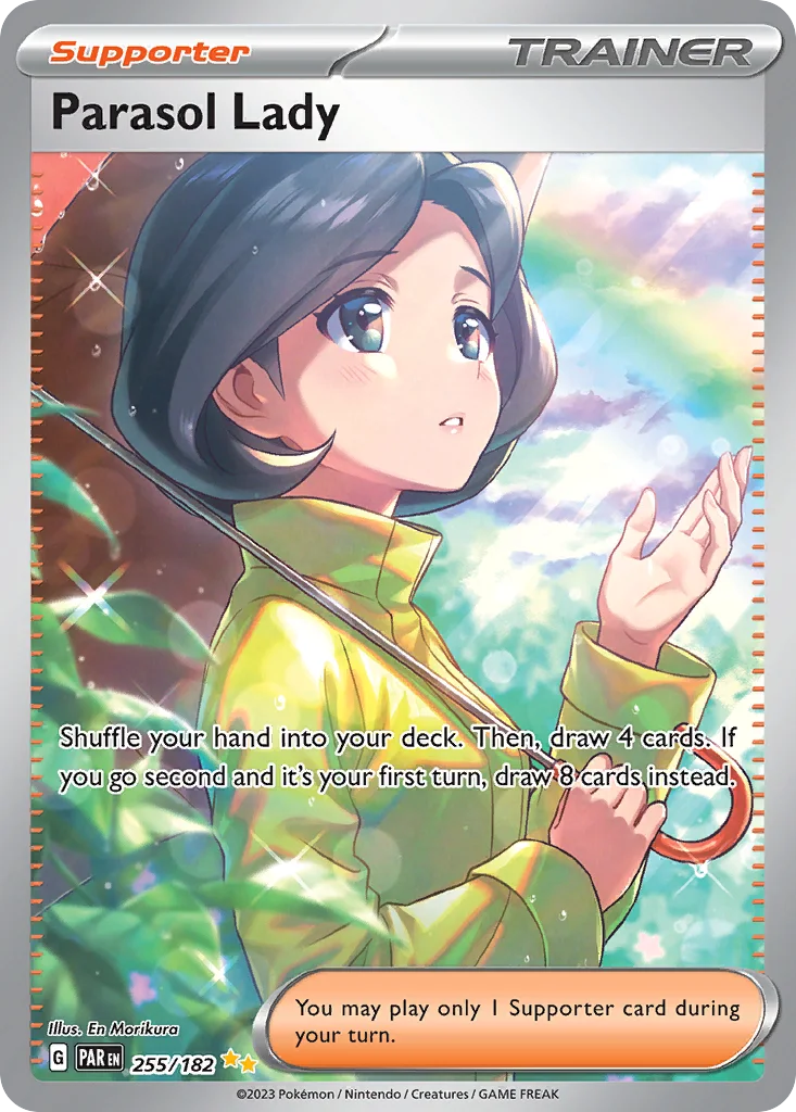 Parasol Lady 255/182 Special Illustration Rare from Paradox Rift