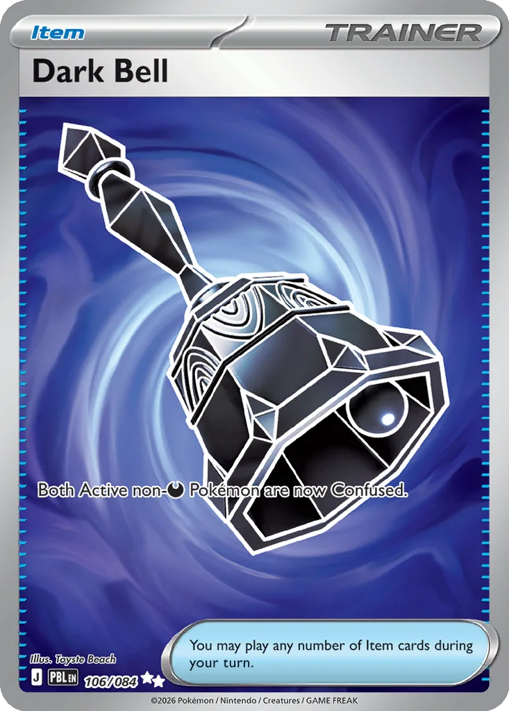 Pitch Black Card List 106/084 Dark Bell Ultra Rare Pokemon Card