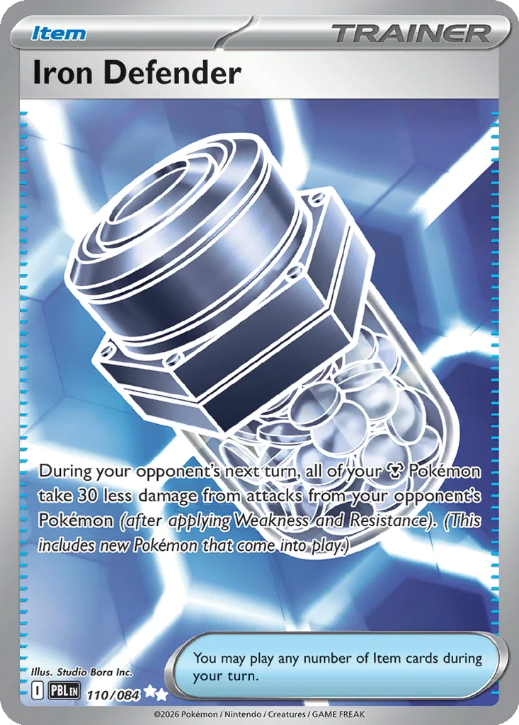Pitch Black Card List 110/084 Iron Defender Ultra Rare Pokemon Card