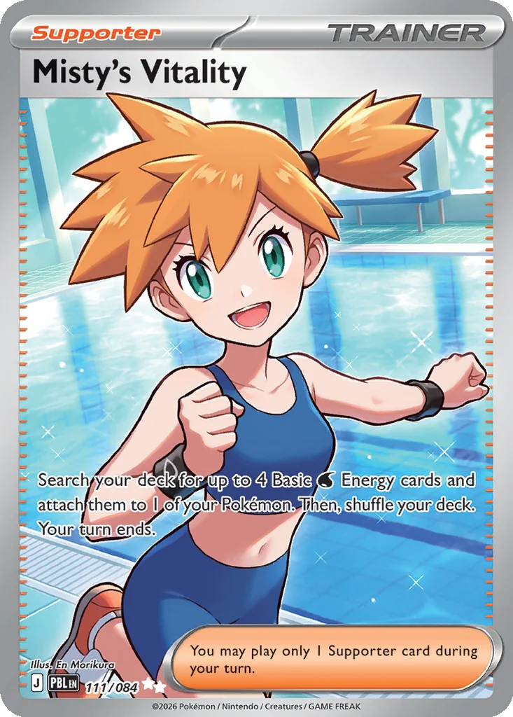 Pitch Black Card List 111/084 Misty's Vitality Ultra Rare Pokemon Card