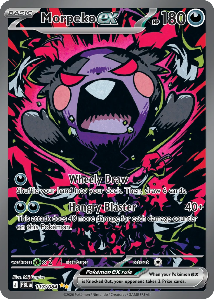 Pitch Black Card List 117/084 Morpeko ex Special Illustration Rare Pokemon Card
