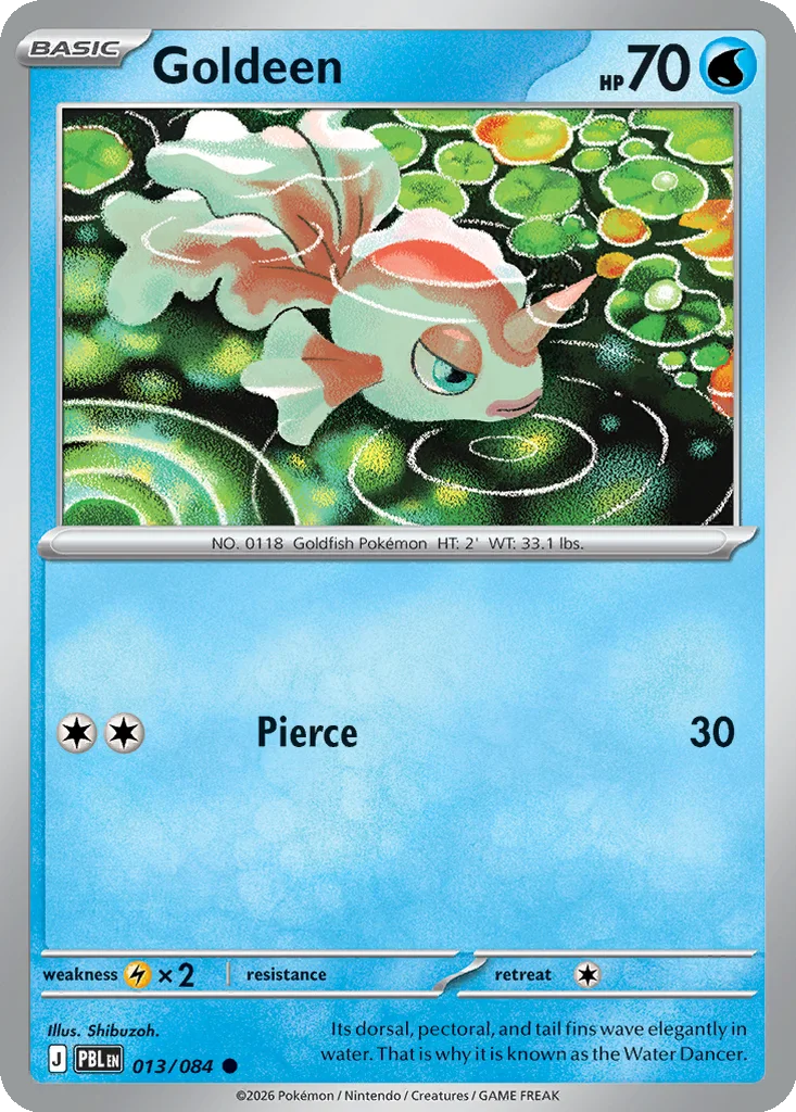 Pitch Black Card List 013/084 Goldeen Common Pokemon Card