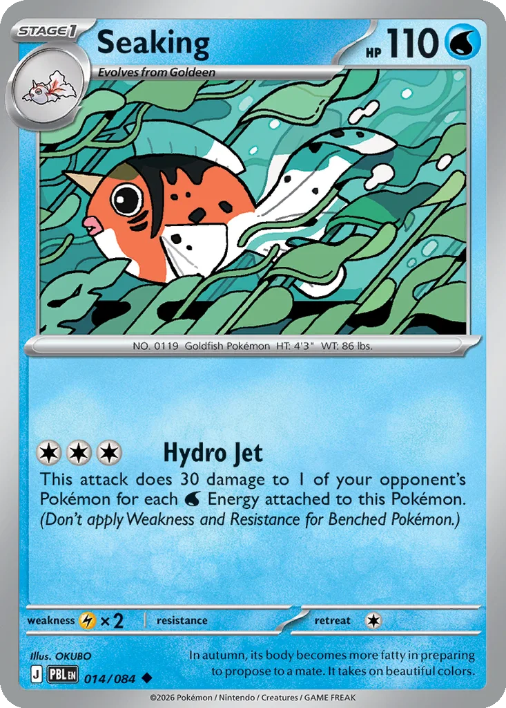 Pitch Black Card List 014/084 Seaking Uncommon Pokemon Card