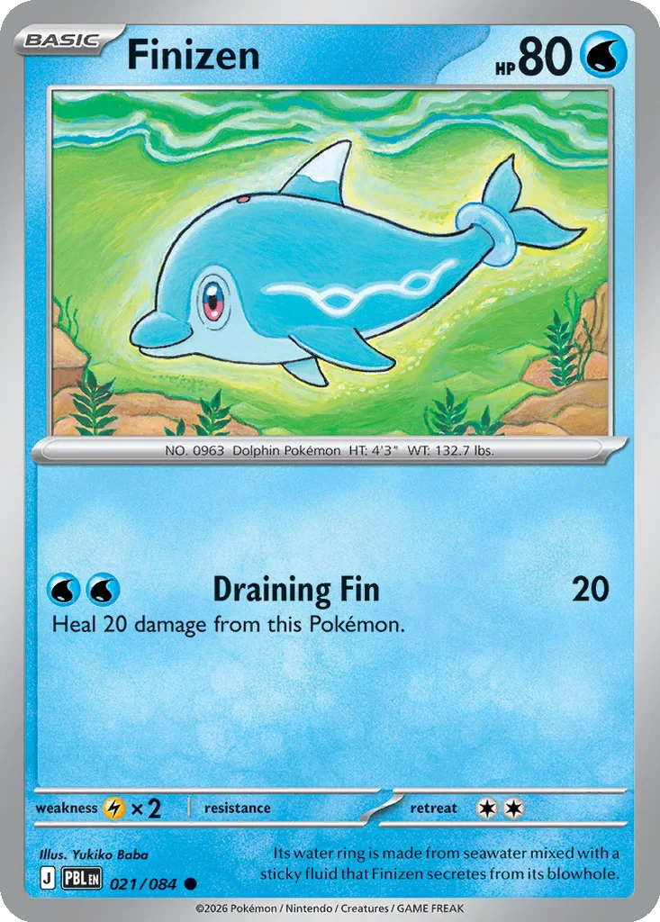 Pitch Black Card List 021/084 Finizen Common Pokemon Card
