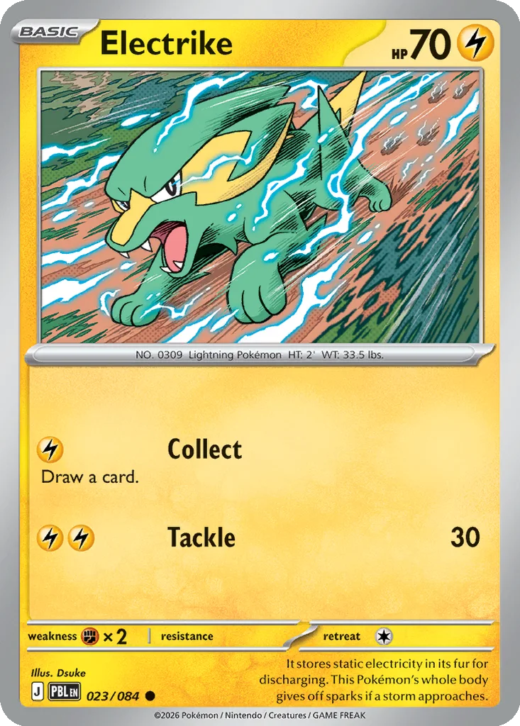 Pitch Black Card List 023/084 Electrike Common Pokemon Card