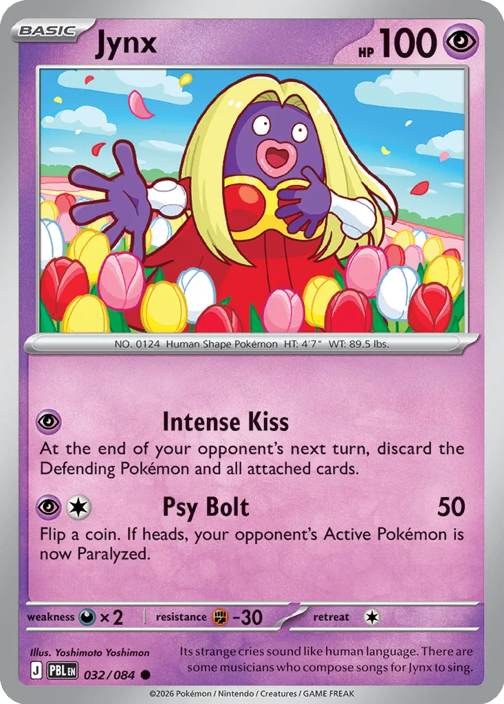 Pitch Black Card List 032/084 Jynx Common Pokemon Card