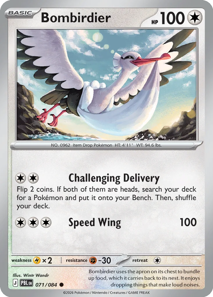 Pitch Black Card List 071/084 Bombirdier Common Pokemon Card