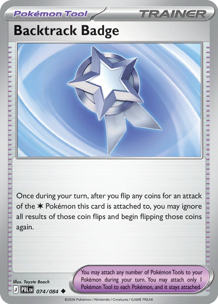 Pitch Black Card List 074/084 Backtrack Badge Uncommon Pokemon Card