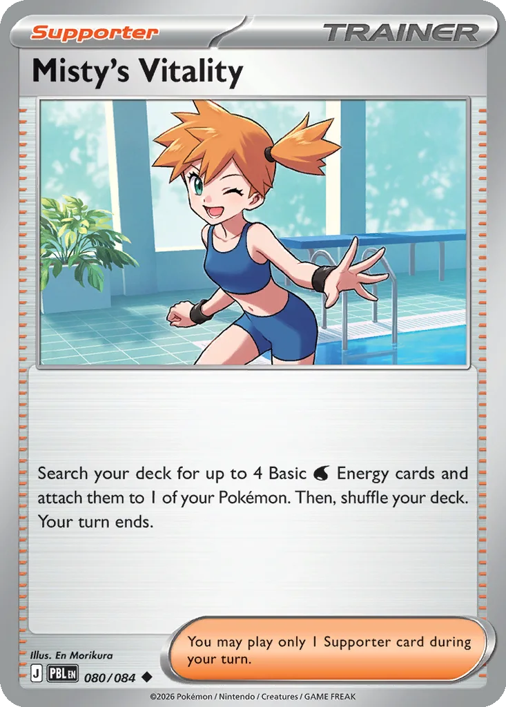 Pitch Black Card List 080/084 Misty's Vitality Uncommon Pokemon Card
