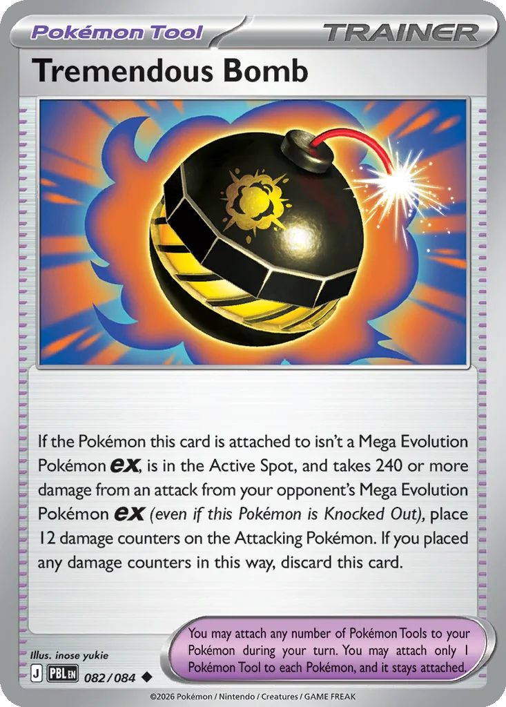 Pitch Black Card List 082/084 Tremendous Bomb Uncommon Pokemon Card
