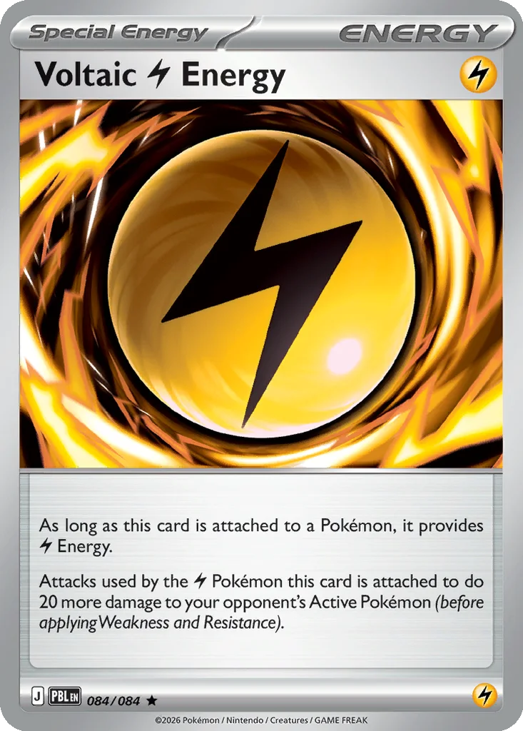 Pitch Black Card List 084/084 Voltaic Lightning Energy Rare Pokemon Card
