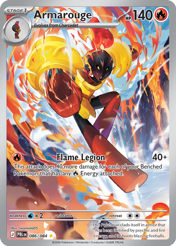 Pitch Black Card List 086/084 Armarouge Illustration Rare Pokemon Card